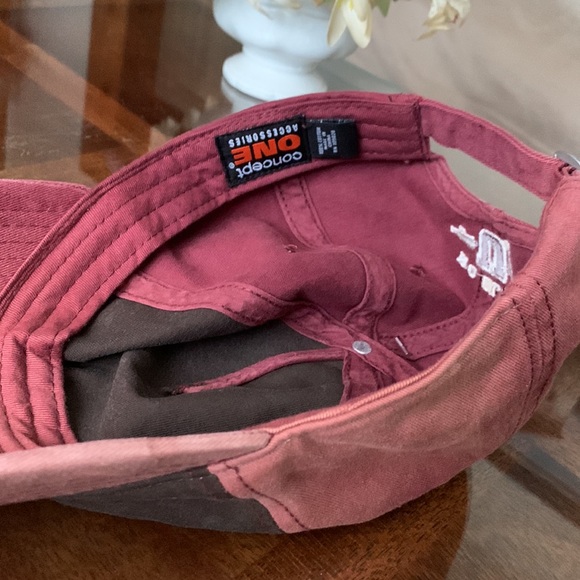 Bring Your Own Beer Baseball Cap No Clue U Vintage Sticker Mark Visor Sun Faded - Picture 6 of 12